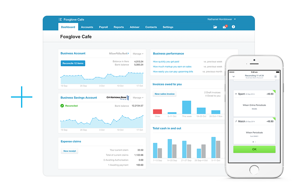 Xero web app screenshot